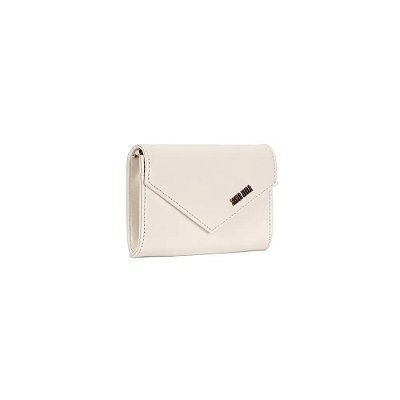 BOLSA CARTEIRA SANTA LOLLA SOFT ALÇA CORRENTE TRANSVERSAL OFF WHITE