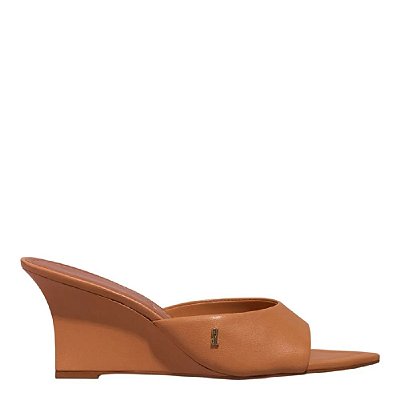 MULE SANTA LOLLLA ANABELA COURO PELICA SOFT CARAMELO