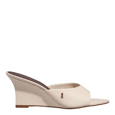 MULE SANTA LOLLA ANABELA COURO PELICA SOFT OFF WHITE