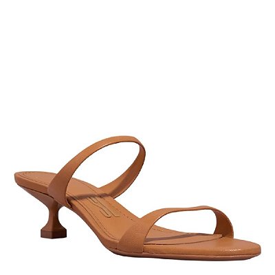 MULE SANTA LOLLA COURO PELICA SOFT SALTO TAÇA CARAMELO