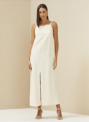 VESTIDO FORUM BEGE AFFOGATO