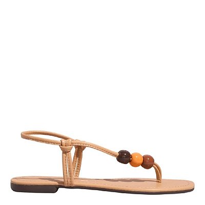 RASTEIRA SANTA LOLLA NAPA SOFT BEGE BICO QUADRADO