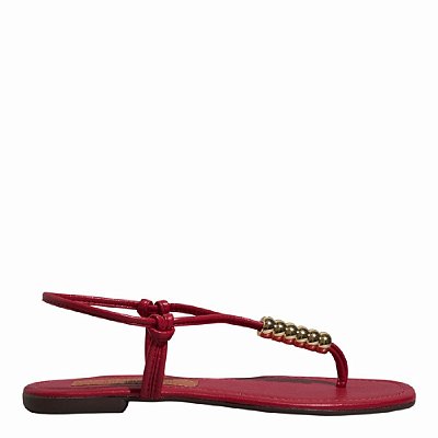 RASTEIRA SANTA LOLLA NAPA SOFT VERMELHO BICO QUADRADO