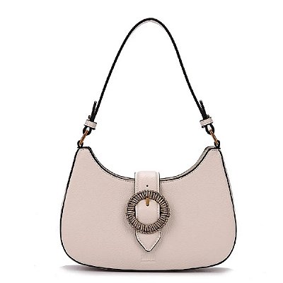 BOLSA BAGUETE SANTA LOLLA FLOATER OFF WHITE ALÇA DE OMBRO