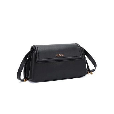 BOLSA SANTA LOLLA SOFT PRETA TRANSVERSAL