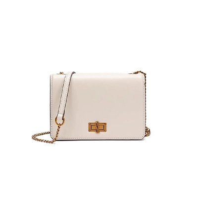 BOLSA SANTA LOLLA PEQUENA MARFIM SOFT TRANSVERSAL