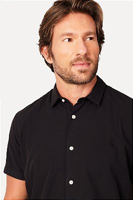 CAMISA RESERVA MANGA CURTA NOVA PARATY PRETO