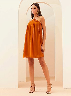 VESTIDO FORUM MARROM ESPECIARIAS