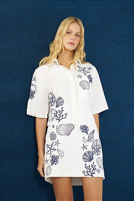 CAMISA SLYWEAR BRANCA ESTAMPADA