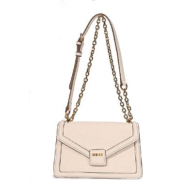 BOLSA SANTA LOLLA TRESSÊ TRANSVERSAL OFF WHITE