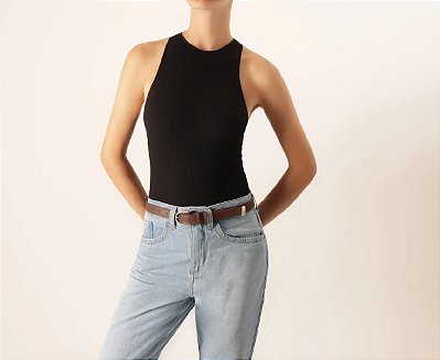 CINTO FINO ANACAPRI FIVELA METÁLICA VALENTINA MARROM