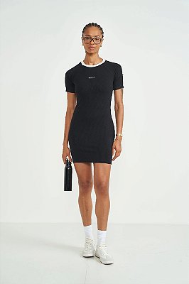 VESTIDO CANELADO COLCCI SPORT PRETO PACE