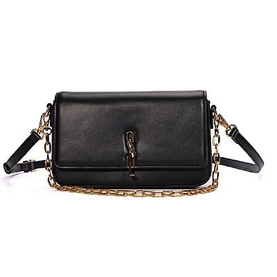 BOLSA SANTA LOLLA SOFT PRETA TRANSVERSAL