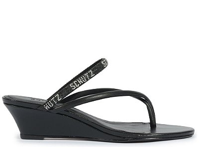 SANDALIA SCHUTZ SALTO BAIXO PRETA