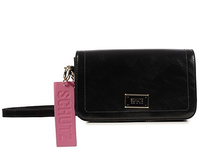 BOLSA SCHUTZ TIRACOLO PEQUENA NAPA MADRID PRETO