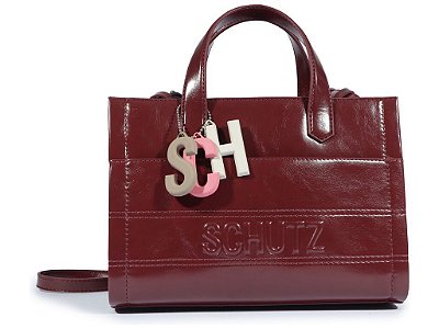 BOLSA SCHUTZ VERNIZ BORDO