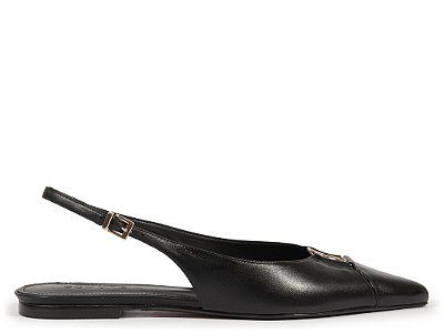 SLINGBACK SCHUTZ COURO PRETO