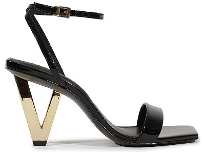 SANDÁLIA SCHUTZ SALTO ALTO EM COURO