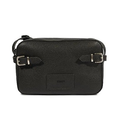 BOLSA TIRACOLO COM FIVELAS SCHUTZ -PRETA