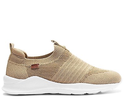 TÊNIS SLIP ON ANACAPRI STREECH JOGGING KNIT BEGE