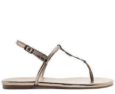 SANDÁLIA RASTEIRA ANACAPRI SLIM METAL A PRATEADA