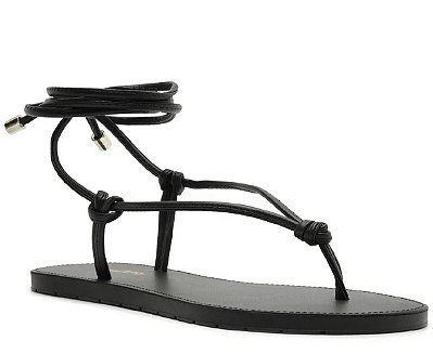 SANDÁLIA RASTEIRA ANACAPRI AMARRAÇÃO NÓ PRETA