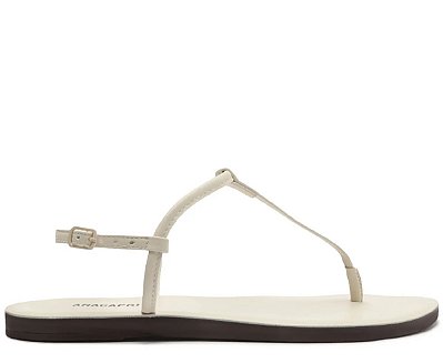 SANDÁLIA RASTEIRA ANACAPRI SLIM MONOCOLOR BRANCA