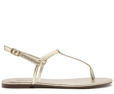 SANDÁLIA RASTEIRA ANACAPRI SLIM DOURADA