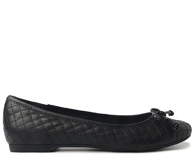 SAPATILHA ANACAPRI MATELASSÊ LAÇO PRETA