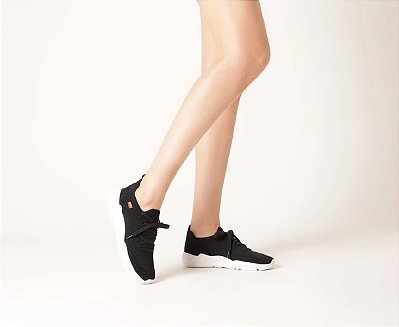 TÊNIS ANACAPRI SPORTY MALHA KNIT PRETO