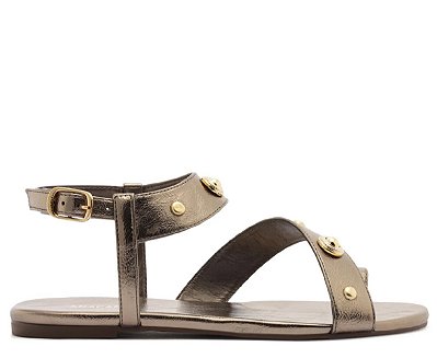 SANDÁLIA RASTEIRA ANACAPRI NATURALISTA TACHAS PRATEADA