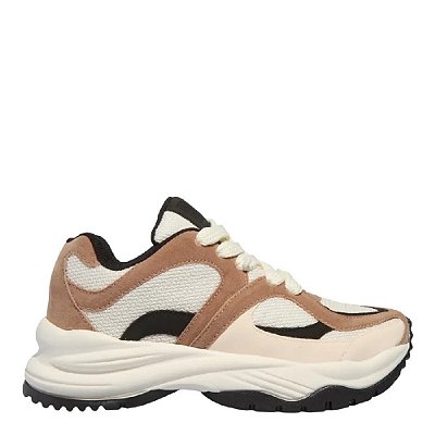 TÊNIS CAMURÇA PRETO E BEGE