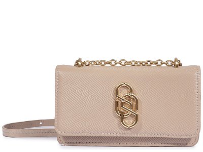 BOLSA SCHUTZ PEQUENA COURO EGG SHELL