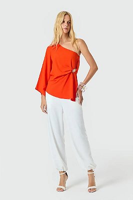 BLUSA DE UM OMBRO SLY WEAR  VISCOSE OTTOMAN