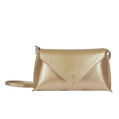 BOLSA TIRACOLO SCHUTZ MELI PEQUENA DOURADA