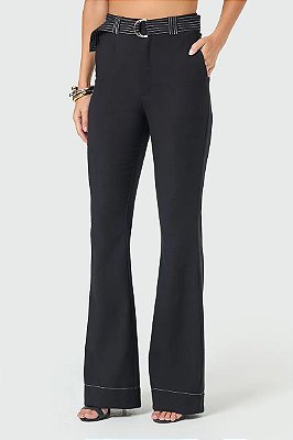 CALÇA BOOTCUT EM ALFAIATARIA SARJADA SLYWEAR