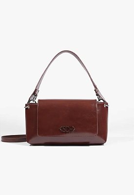 BOLSA SHOULDER SCHUTZ MAISIE MARROM