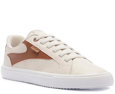 TÊNIS ANACAPRI RECORTE MIS BRANCO E MARROM