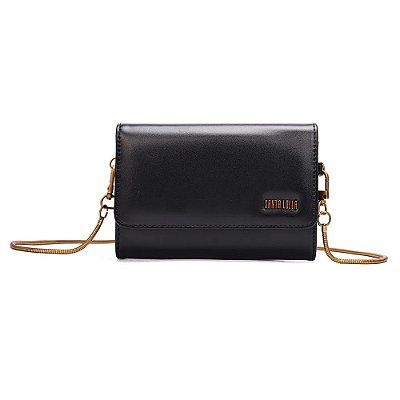 BOLSA CARTEIRA SANTA LOLLA TRANSVERSAL SOFT - PRETO