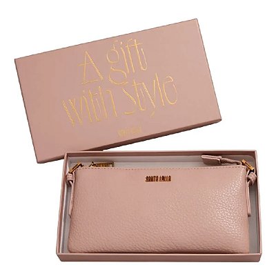 BOLSA SANTA LOLLA FLOATER COM CAIXA ALÇA TRANSVERSAL - DUSTY ROSE