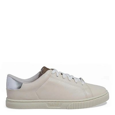 TÊNIS SANTA LOLLA NAPA SOFT OFF WHITE E PRATA METALIZADO