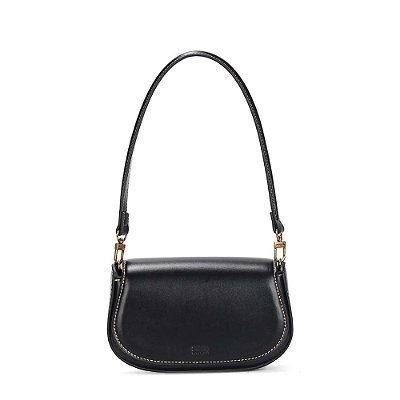 BOLSA SANTA LOLLA PEQUENA SOFT PRETA ALÇA DE OMBRO