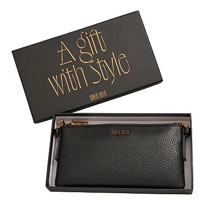 BOLSA SANTA LOLLA COM CAIXA FLOATER PRETA ALÇA TRANSVERSAL