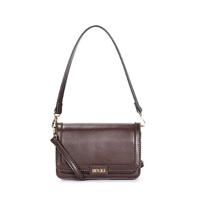 BOLSA SANTA LOLLA PEQUENA MATERIAL SOFT DARK COCOA