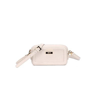 BOLSA PEQUENA SANTA LOLLA RUSTICO BEGE ALÇA TRANSVERSAL