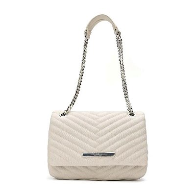 BOLSA SANTA LOLLA SOFT ALÇA DE OMBRO CORRENTE - GRANITO