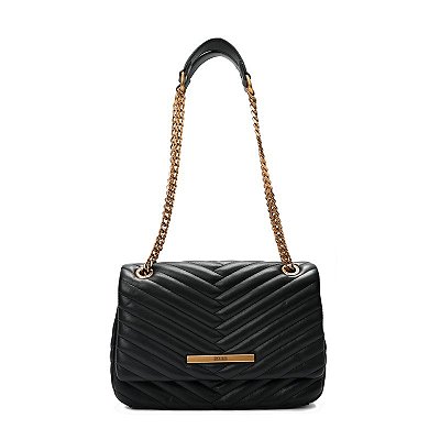 BOLSA SANTA LOLLA SOFT ALÇA DE OMBRO CORRENTE PRETO