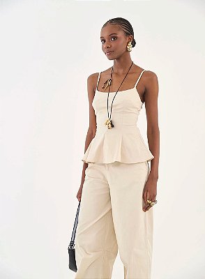 BLUSA COLCCI SLIM BARRA COM BABADOS