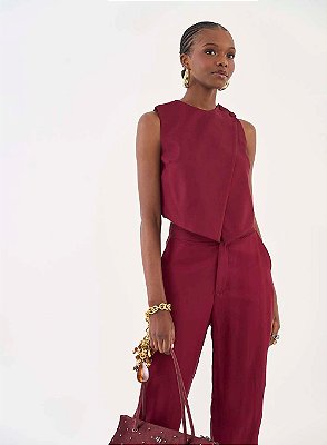 COLETE COLCCI ALFAIATARIA COM FRENTE EM SOBREPOSIÇÃO