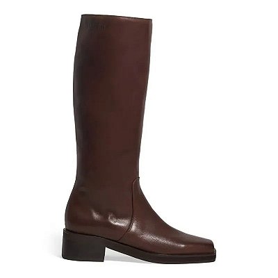 BOTA MONTARIA COURO SANTA LOLLA MARROM COCOA CANO ALTO